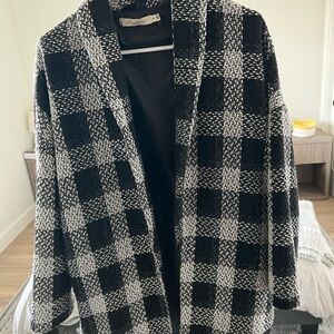 Plaid coat m/l